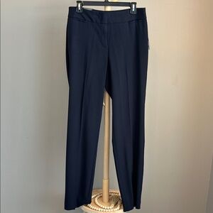 NWT The Limited Classic Navy Women's Straight Slacks Trousers Pants 6T
